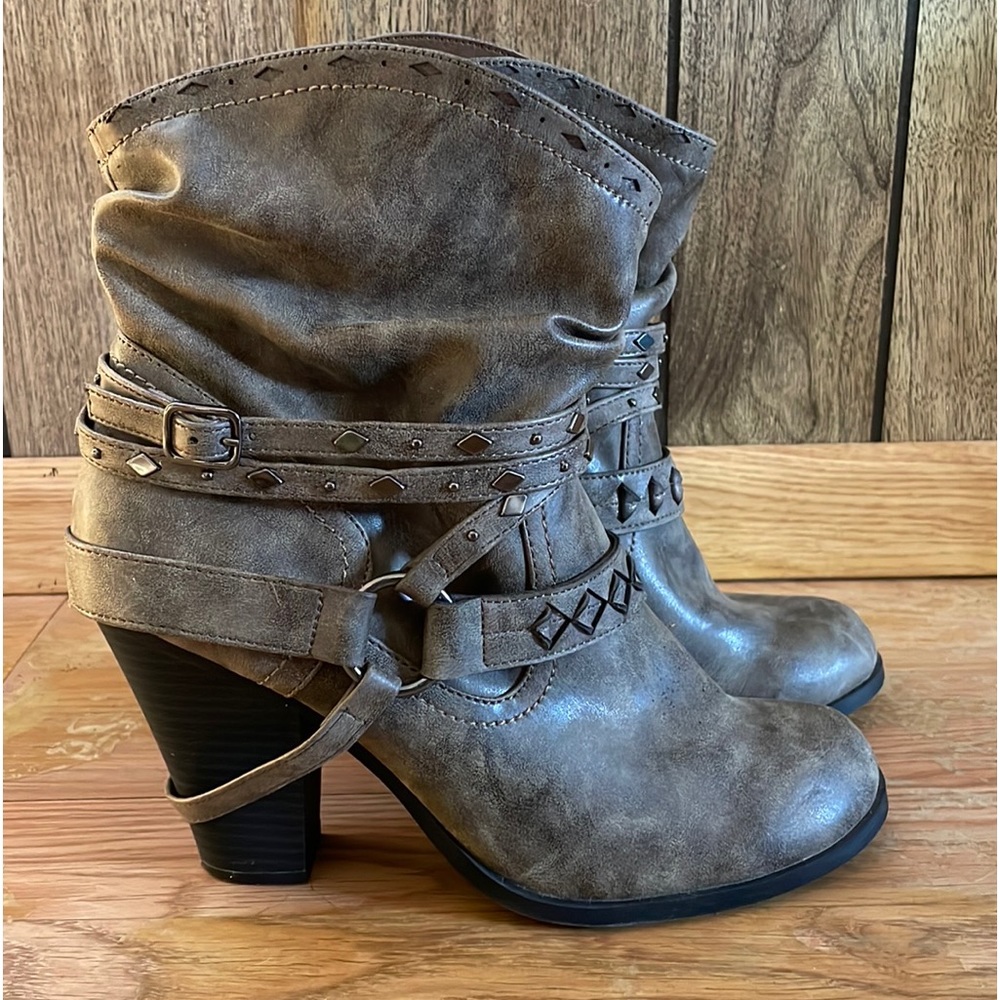 Charmed Booties. Brown size 9.5. From Shoe Depot.